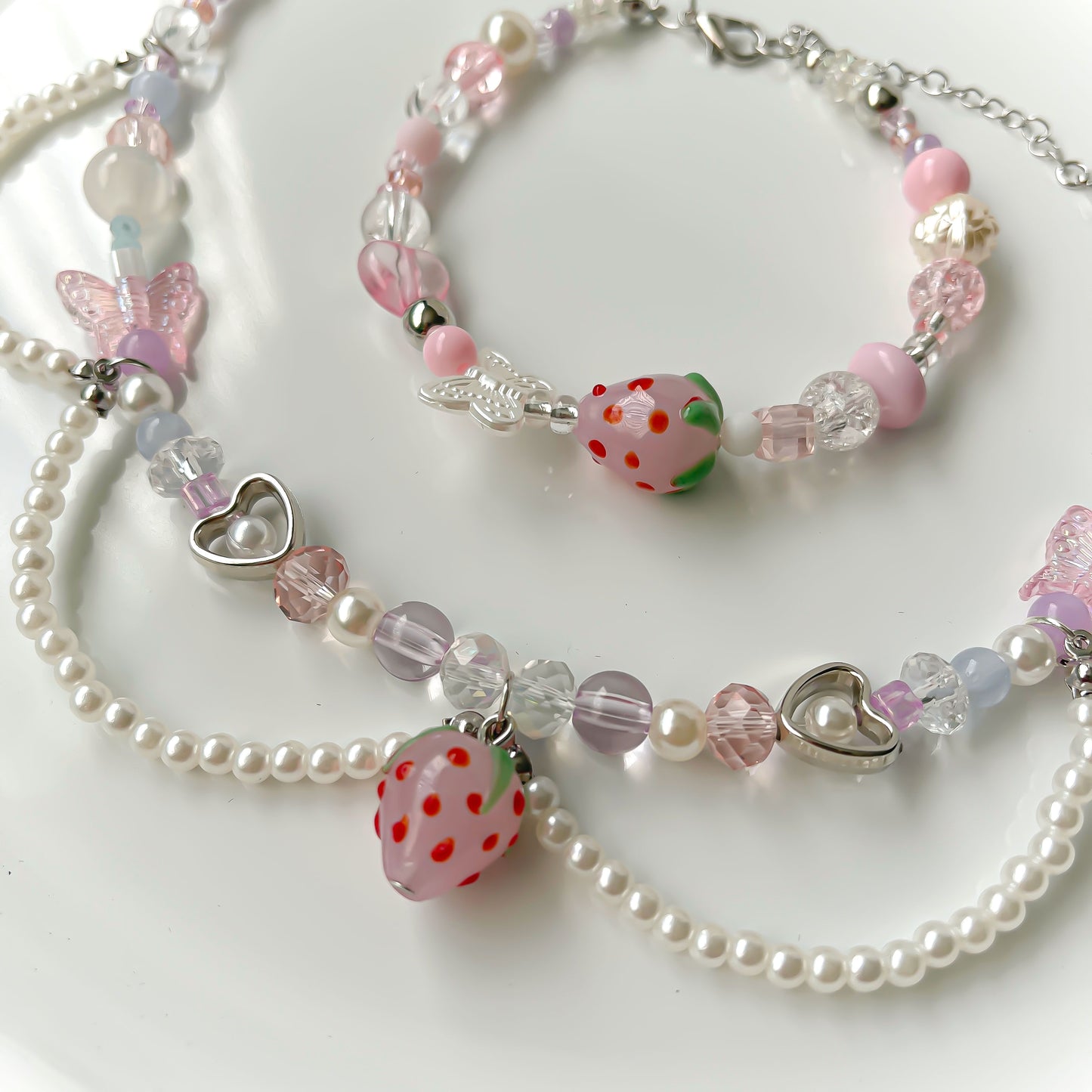 Fairy Strawberry Necklace