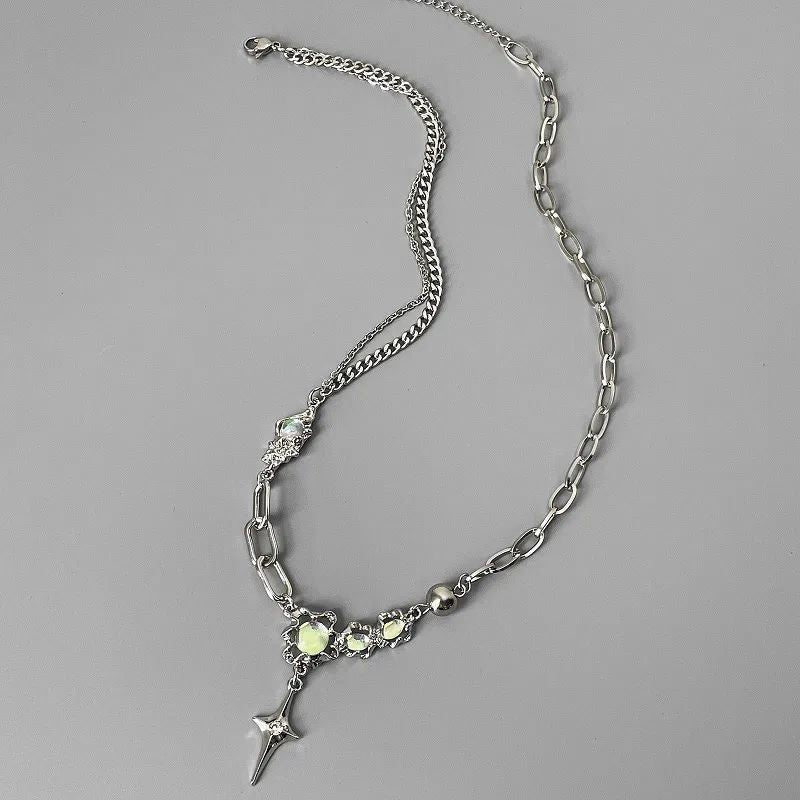 Moonstone Star Necklace