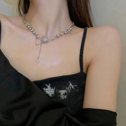 Y2K Moonstone Necklace