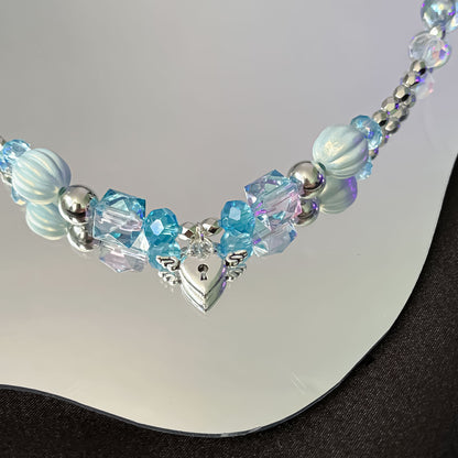 Y2K Blue jewelry set