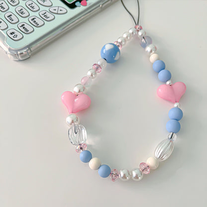 Pink Baby Blue Phone Charm