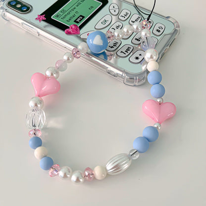 Pink Baby Blue Phone Charm